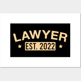 Lawyer Est. 2022 Posters and Art